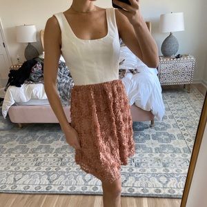 Floral and white dress